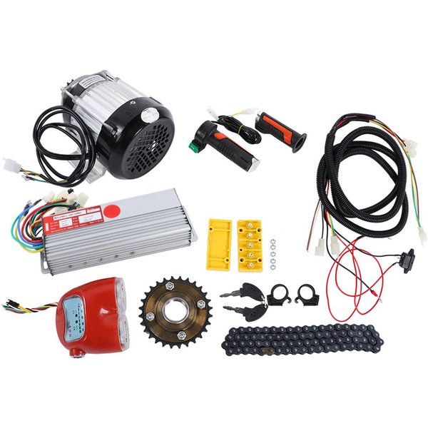 Kit De Motor Sin Escobillas De 48V Y 800W Cc, Bicicleta EléCtrica, Triciclo, Scooter, Kit De ConversióN De Motor DIY-image