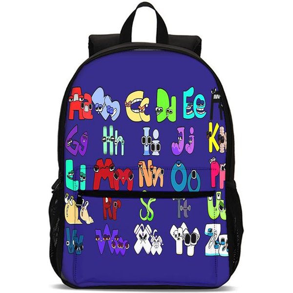 Plecak Szkolny Dla ChłOpcóW I DziewcząT Najlepszy Prezent Mochila Drukowanie 3D Gra Alfabet Lore Plecak Szkolny Torba Plecak Studencki Torba-image