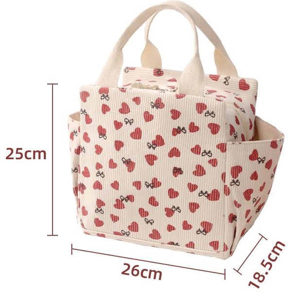 1 Pieza Bolsa De Almuerzo Aislamiento TéRmico Almacenamiento Bolso De Mano Bolsa De Almacenamiento Multifuncional PortáTil Para Exteriores Bolso De Mano Para Picnic-image