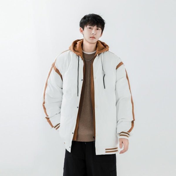 Chaqueta De AlgodóN CáLida, Chaqueta De AlgodóN De Invierno, Moda Masculina, Simple Y Moderna 3XL-image