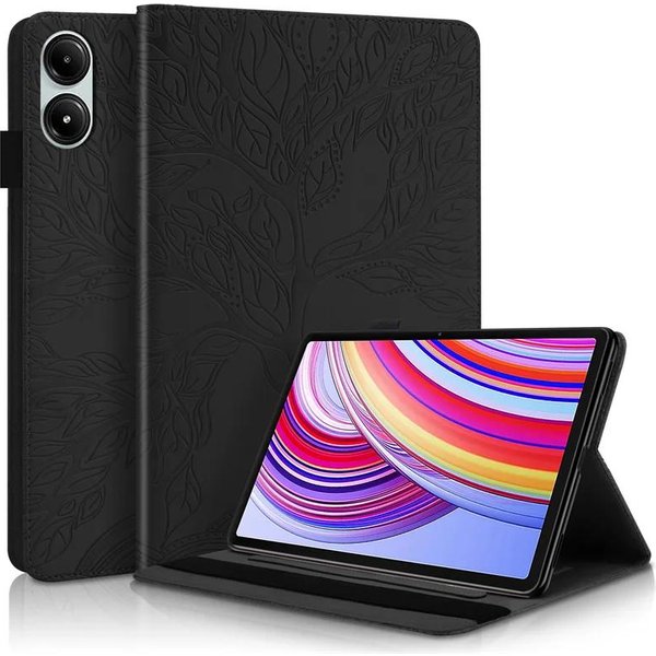Dla Redmi Pad Pro Poco Pad 12.1 Pokrowiec Na Tablet Drzewo WytłAczany Portfel Z Podstawką Etui Funda Dla Poco Pad Pokrowiec Na Tablet Poco Pad 12.1-image