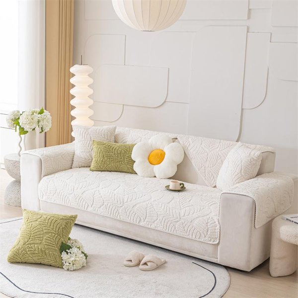 CojíN De Sofá NóRdico, Toalla Antideslizante Para Sofá, Funda Protectora Para Sofá En Forma De L, Funda De Sofá De Felpa 45X45Cm Pillowcase-image