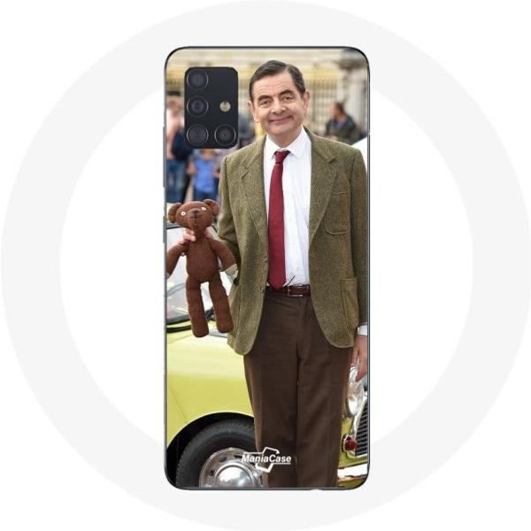 Funda - Maniacase - Samsung Galaxy A51 5G - Negra - Flexible - Mr Bean Negro-image