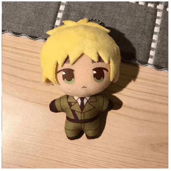 Llavero De MuñEco De Peluche 10 Cm Potencias Del Eje Estrellas Del Mundo Hetalia Arthur Kirkland Alfred F Jones Wang Yao Llavero Accesorios De Cosplay Regalo-image
