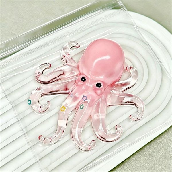 Taba Brokatowe Zwierzę Kaczka OśMiornica Squishy Zabawka Do Redukcji Stresu Przezroczysta Meduza ŚCiskana Zabawka Fidget Gwiazdki Konfetti Prezent Na LęK-image