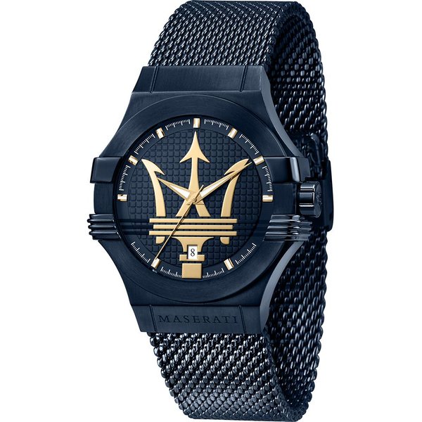Maserati Potenza Niebieski Metalowy MęSki Zegarek Kwarcowy R8853108008 Niebieski-image