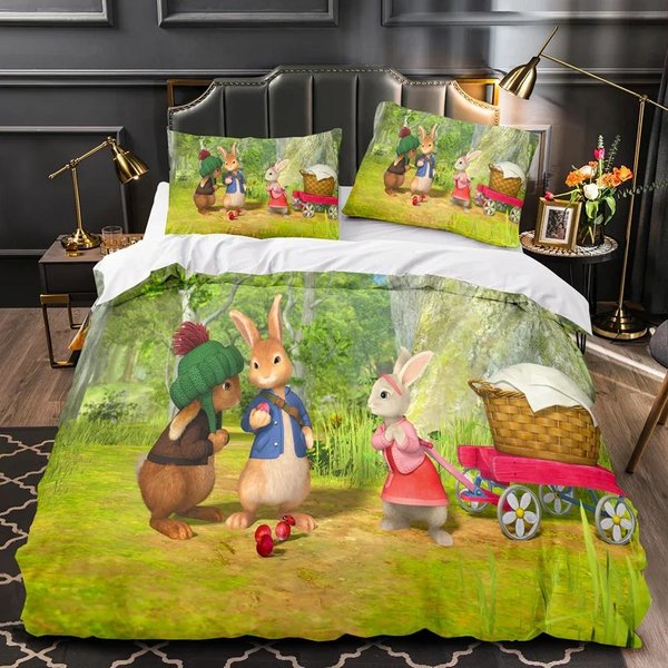 Juegos De Cama Peter Rabbit World Australia /Europa/Ee.Uu. TamañO Completo Queen King EdredóN Funda NóRdica Fundas De Almohada Regalo US Full(200X230Cm)-image