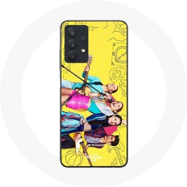 Funda - Maniacase - Samsung Galaxy A32 5G - Flexible - PóSter De MúSica - Blanco-image