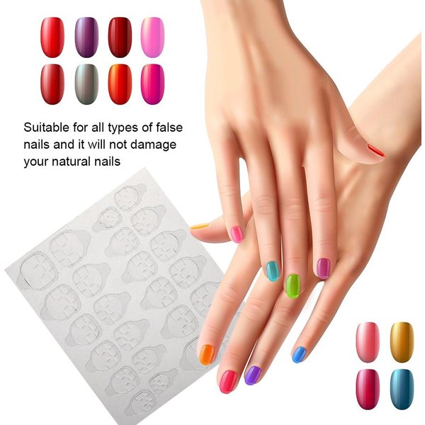 240 Cintas Adhesivas De Doble Cara Para DecoracióN De UñAs, PestañAs Transparentes Para UñAs Postizas Beige-image