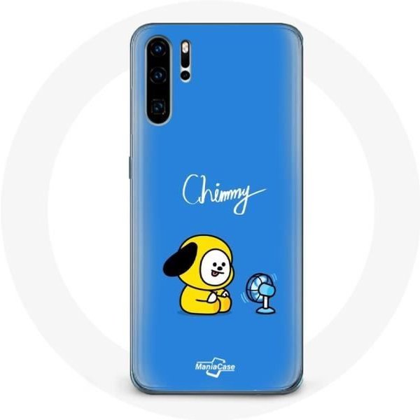 Funda Para Huawei P30 Bangtan BTS BT21 Chimmy Jimin Fondo Azul-image