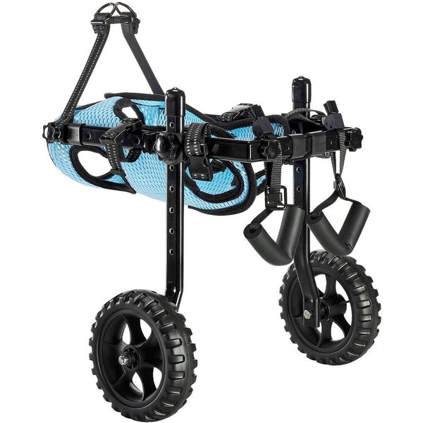 Silla De Ruedas Para Perros De Patas Traseras, Silla De Ruedas Ajustable De 2 Ruedas Para Mascotas, Carrito Ligero Para Perros Con Ruedas Amortiguadoras, Silla De Ruedas De Soporte De Movilidad Para-image