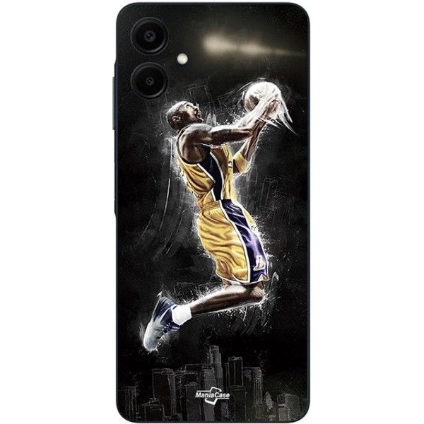 Funda De TeléFono - Maniacase - Samsung Galaxy A06 - Silicona - Negra - Baloncesto Kobe Bryant 24 Negro-image