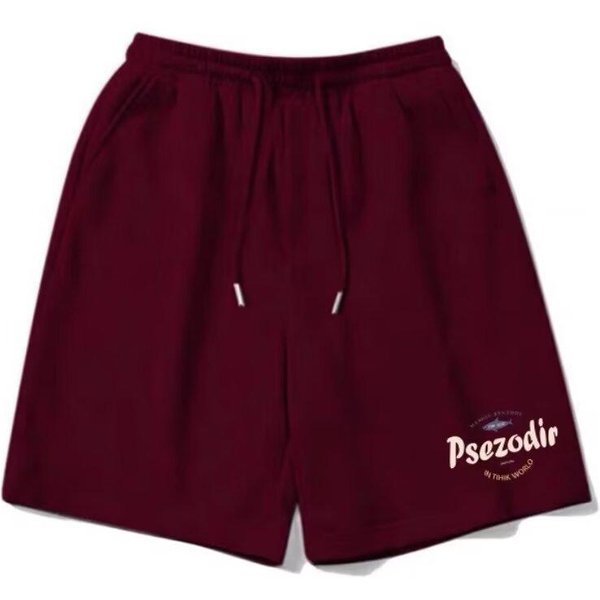 ChłOpięCe Spodenki Sportowe Casualowe Letnie LuźNe Spodnie Do Biegania Sznurek PięCiopunktowe Spodnie One Size Black-image