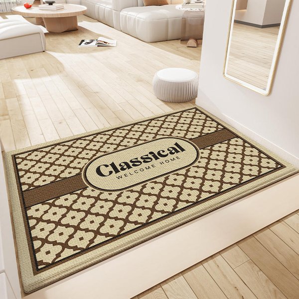 Nowoczesny Prosty Domowy Dywanik Pod Drzwi Mata PodłOgowa WejśCie Mata Do Usuwania Piasku I Kurzu Mata AntypośLizgowa Pod Drzwi ŁAtwy W PielęGnacji Mata Na Stopy 50*80Cm-image