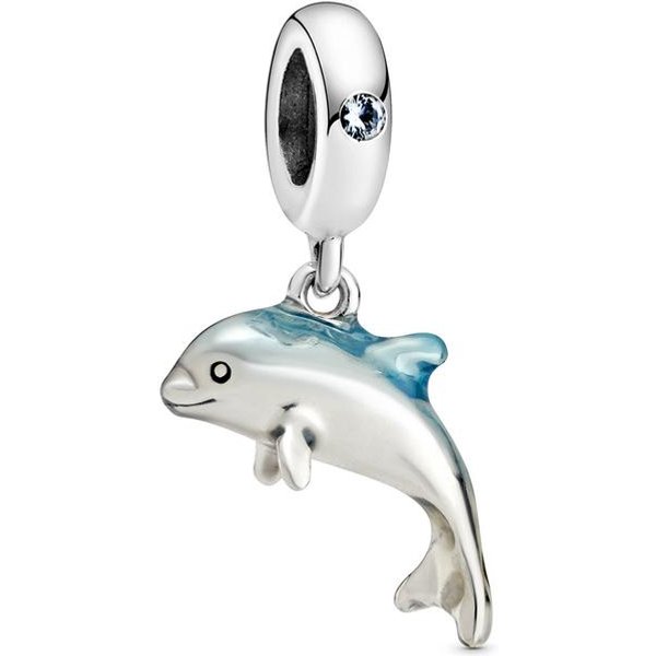 Charm De Plata De Ley 925 Caballo Mecedor Abeja Reina Mariposa LuciéRnaga Pez Escamado Colgante Cuenta Apto Pulsera De Moda JoyeríA DIY White-image