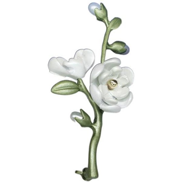 Broche De Flor Broche De Moda De Flor AleacióN Perla De Agua Dulce Accesorios-image