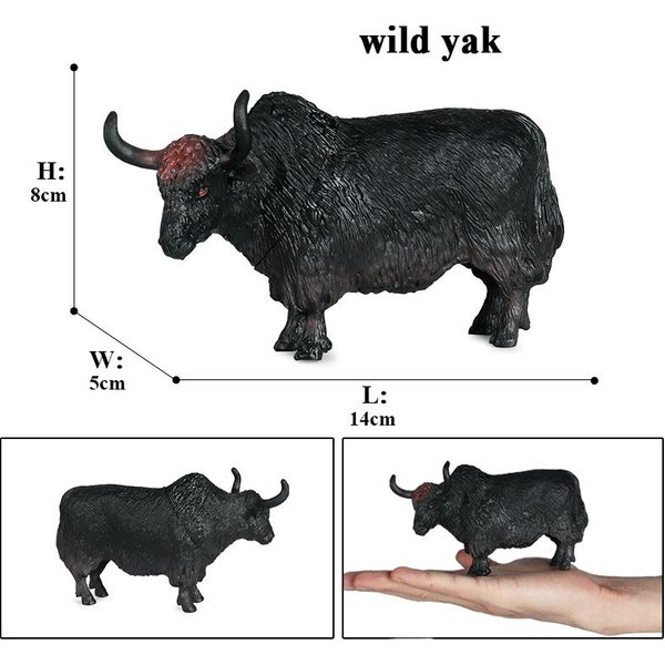 Oenux Zoo World Animal Salvaje LeóN Ciervo Tigre Elefante Modelo Figuras De AccióN Granja Cabra Caballo Vaca PVC Educativo Lindo Juguete Para NiñOs-image