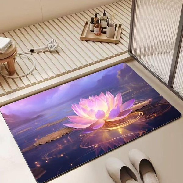 ŁAzienkowa ChłOnna Mata PodłOgowa Do Toalety Z Ziemi Okrzemkowej Mata Na Drzwi Do Toalety Dywanik Do Toalety 80X120Cm31.5X47.2In-image
