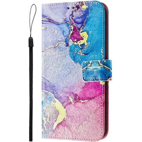 SkóRzane Etui Z Klapką Do Motorola Moto G87 G77 G67 G57 G37 G47 G17 Portfel Cover Do Moto G17 G37 G57 G67 Power Malowany WzóR Motorola Moto G67-image