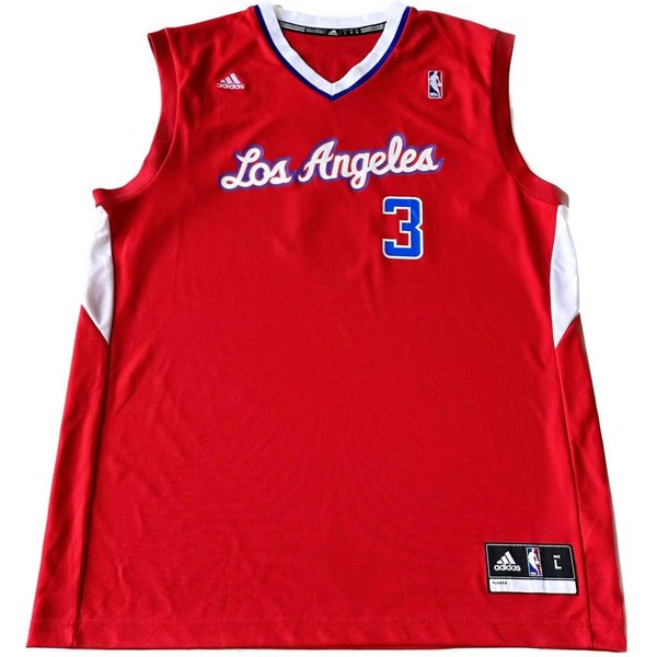 Camiseta De Baloncesto Adidas NBA Paul Clippers NúMero 3 Cuello En V Sin Mangas Unisex 7818A-313-AEB1532 XL Red-image
