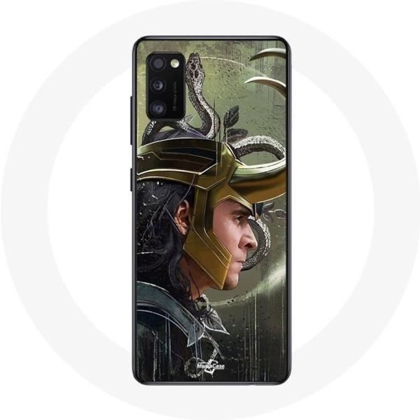 Funda - Maniacase - Samsung Galaxy A41 - Loki Thor Ragnarok - Flexible - Negra-image