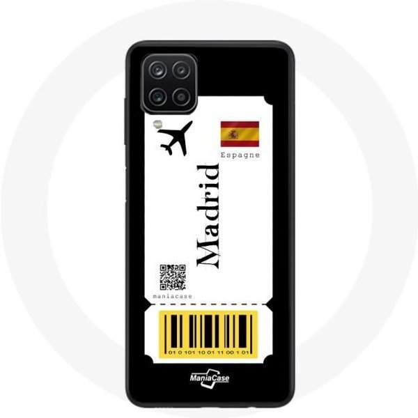 Funda - Samsung - Galaxy A22 4G - Billete De AvióN Madrid - Flexible - Negro-image