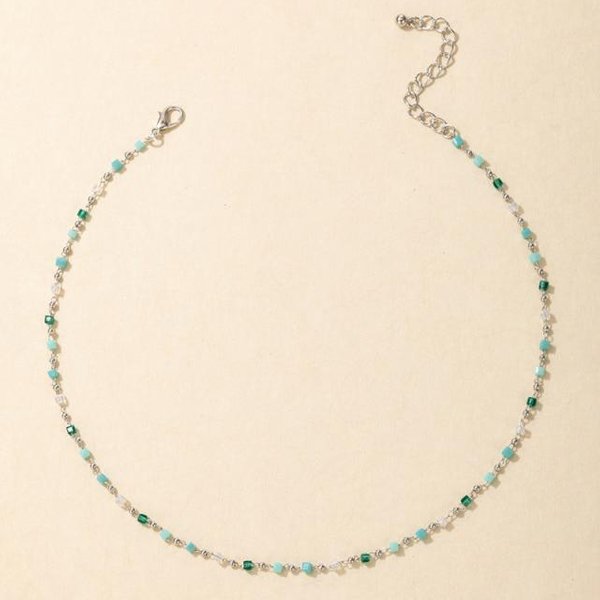 Tocona Bohemian Kolorowy Koralikowy ŁAńCuszek Choker Naszyjnik Dla Kobiet Amulet RęCznie Robiona BiżUteria Imprezowa Dropshipping Naszyjnik 14026 Beige-image