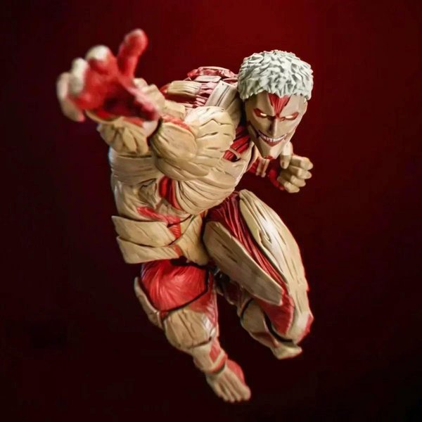 Nowe Kaiyodo Revoltech Amazing Yamaguchi Attack On Titan Eren Jaeger Pancerne Tytanowe Tytanowe Figurki Akcji Model Zabawka-image