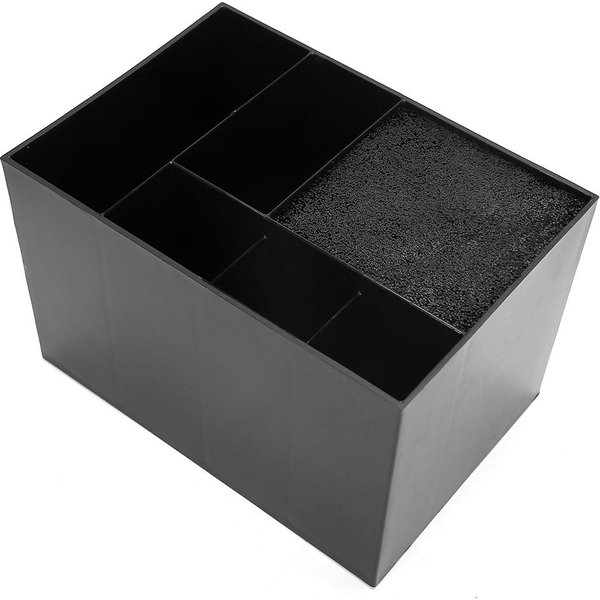 PeluqueríA Peluquero Tijeras Peines Caja De Almacenamiento Organizador Estante Portaherramientas De PeluqueríA Black-image