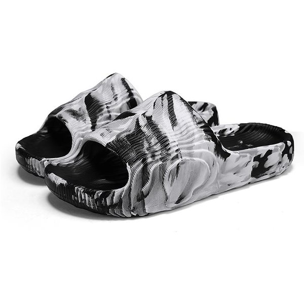 MęSkie Modne SandałY Jednolite Klapki PlażOwe Letnie AntypośLizgowe SandałY MięKkie Unisex Klapki Damskie Luksusowe ZewnęTrzne Ultralekkie Buty 35 Gray-image