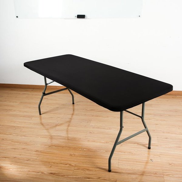 ProstokąTny Elastyczny Pokrowiec Na Stół Ochraniacz Na Stół Weselny Zmywalny Obrus Z KrawęDziami Dopasowany Piknikowy Obrus Na Bankiet 120X58Cm-image