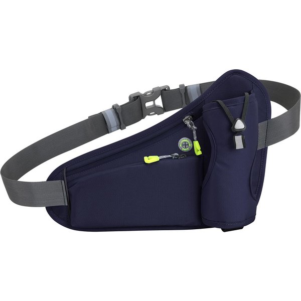 RiñOnera Deportiva Con CinturóN De HidratacióN Para Correr, RiñOnera Con Soporte Para Botella De Agua Para Hombres Y Mujeres Azul Oscuro-image