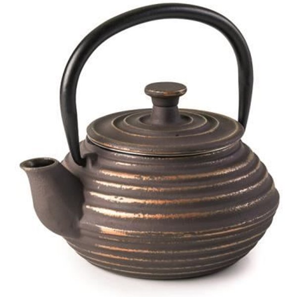 Tetera De Hierro Fundido - Ibili - Kuta - 0,3 L - Interior Esmaltado - Compatible Con InduccióN-image