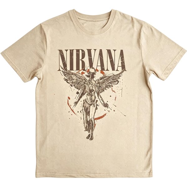 Letnia Koszulka MęSka Z Nadrukiem ZespołU Rockowego Nirvana BawełNa Unisex Modna KróTki RęKaw LuźNa Wygodna Komfortowa Koszulka L-image