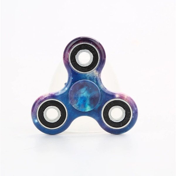 Kolorowy RęCzny Spinner EDC Fidget Spinner Rainbow Spiner Zabawka AntylęKowa Dla SpinneróW Skupienie łAgodzi Stres Adhd Finger Spinner Gray-image