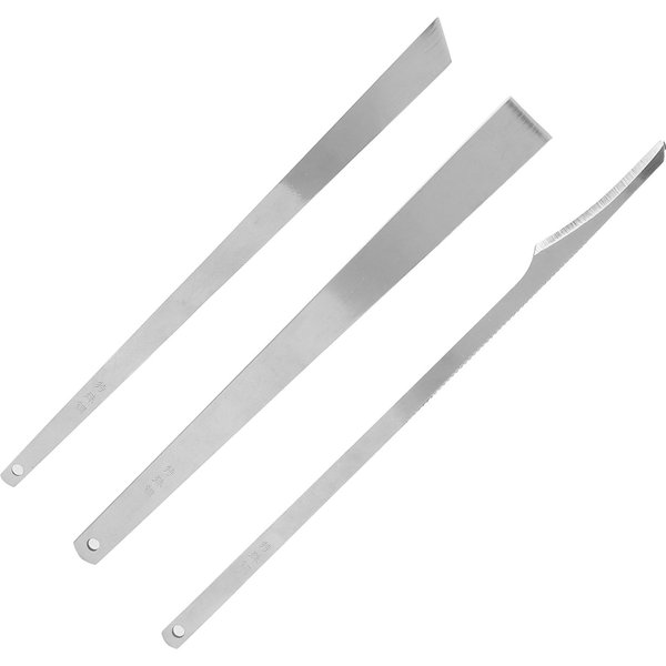 Juego De 3 Cuchillos Para Pedicura Cuchillo De Hoja Cuchillo Rascador Removedor De CutíCulas Acero Herramientas Para CorreccióN De UñAs Encarnadas-image