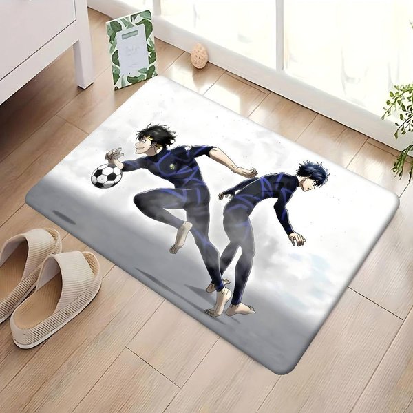 Alfombra De Cocina Anime B-Blue L-Locks DecoracióN HabitacióN Infantil Dormitorio BalcóN Antideslizante Felpudo Sala De Estar Alfombra 40X60 Cm-image