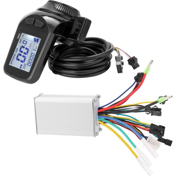 24 V-48 V / 36 V-60 V 350 W Bezszczotkowy Sterownik Silnika Panel WyśWietlacza LCD Thumb Throttle Rowery Elektryczne 3-image