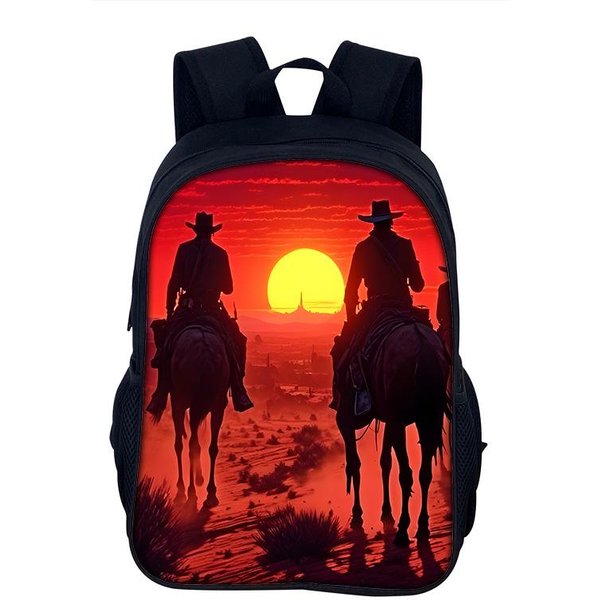 Plecak Red Dead Redemption Plecak Szkolny 40Cm/15.7Cala Plecak Torby Na KsiążKi Plecak Komputerowy Dla ChłOpca Dziewczynki Najlepszy Prezent-image