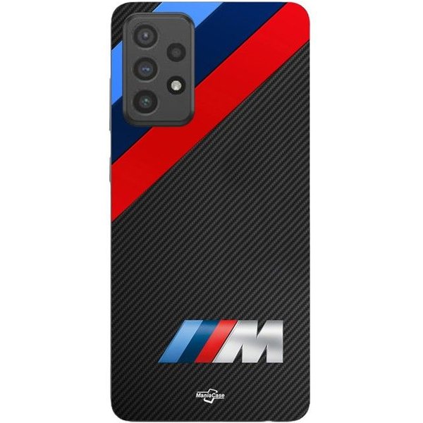 Coque De TéLéPhone - Maniacase - Samsung Galaxy A53 - Silicone Tpu - Noir - Bmw M Power Logo-image