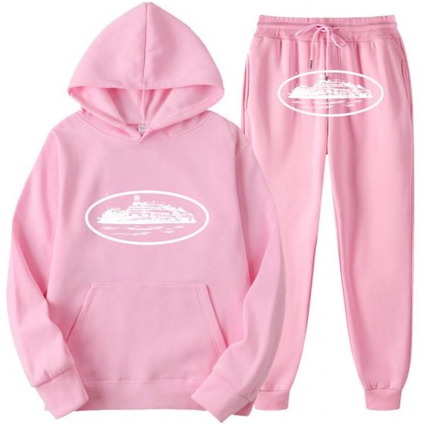 Conjunto De Sudadera Con Capucha Y Pantalones Jogger Oversize Unisex Ropa Deportiva Casual OtoñO Juventud Hip Hop Skateboarding Small Black-image