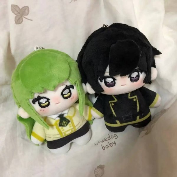 10Cm Anime Code Geass Lelouch Lamperouge C.C. MuñEco De Peluche Cosplay Lindo Colgante De Dibujos Animados Llavero Juguete De Peluche Regalo De CumpleañOs-image