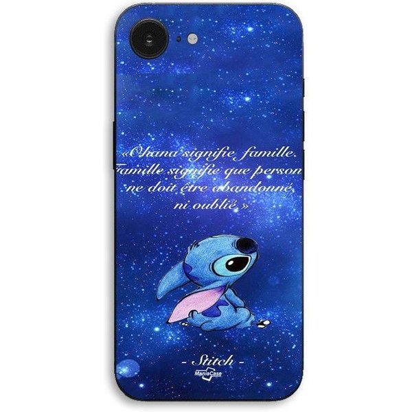 Etui Na Iphone 17E Stitch Disney Stitch SłOdki Ohana Oznacza Rodzinę Maniacase Czarny-image