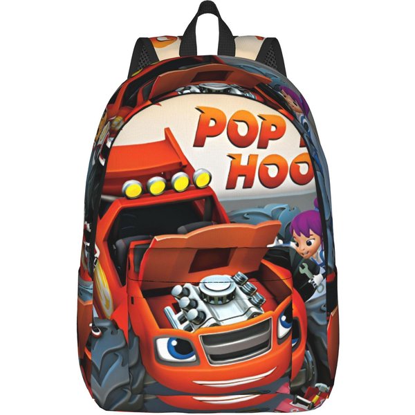 Mochila Blaze Y Los Monster Machines Para Hombres Mujeres Adolescentes Escuela Secundaria Mochila De DíA Para Negocios Bolsas De Lona Para Ordenador PortáTil Exterior 15 Inches-image
