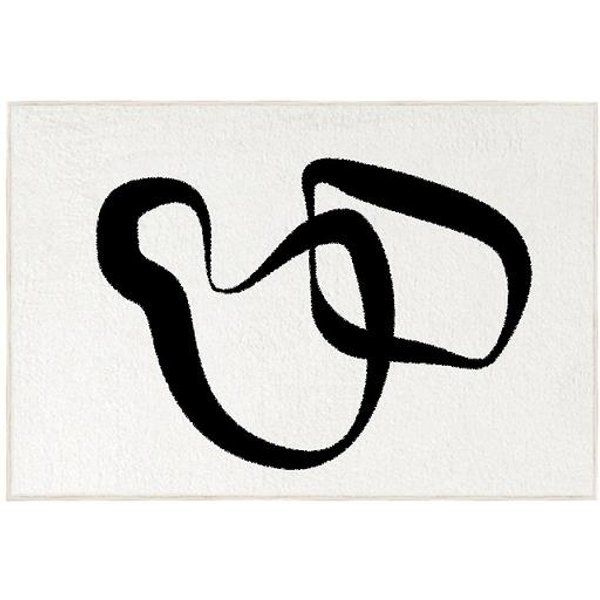 Nowoczesny Nordycki Minimalistyczny Puszysty Dywan MięKki Pluszowy BiałY DużY Dywan Do Salonu Sypialni Dekoracja 80X120Cm White-image