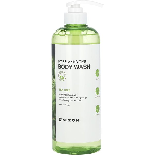 Mizon, My Relaxing Thyme, Body Wash, Tea Tree, 800Ml (27.05 Fl Oz) White-image