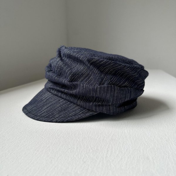Gorras Newsboy De Lino A Cuadros Retro JaponéS Para Mujer, Boinas ArtíSticas VersáTiles De Pintor, Sombrero Octogonal Ligero Transpirable, Gorra De Pico 54-58CM-image