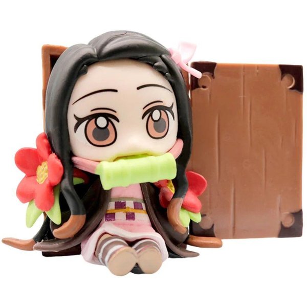 Pogromca DemonóW Kimetsu No Yaiba Tajemnicze PudełKo Niespodzianka Urocza Kawaii Figurka Tanjirou Nezuko Kyoujurou Mitsuri Model PVC Zabawki Prezenty Dla Dzieci-image