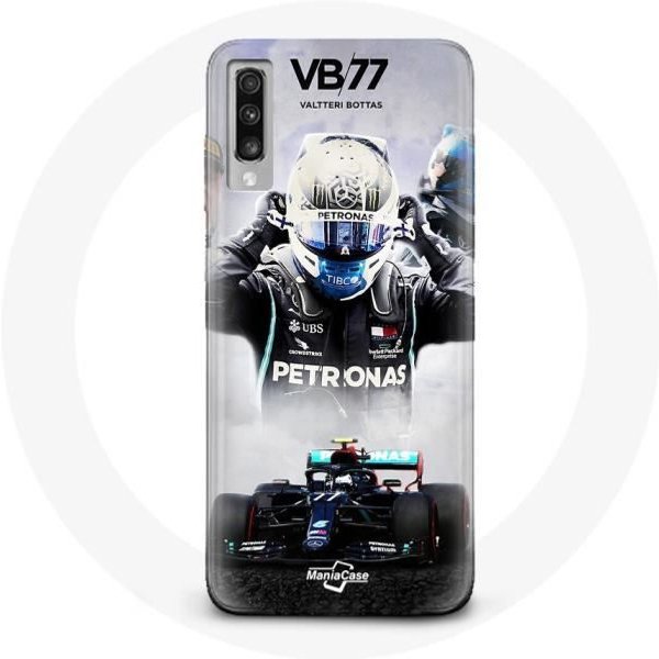 Funda - FóRmula 1 - Samsung Galaxy A70 - Valtteri Bottas - Negro - Flexible Negro-image