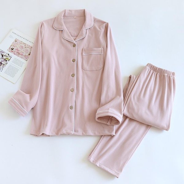 Conjunto De Pijama Nuevo De OtoñO/Invierno Para Mujer Casual Holgado Terciopelo AlemáN Manga Larga Pantalones Conjunto De Dos Piezas Pijama Grueso Con Pelo Para Casa M Gray-image